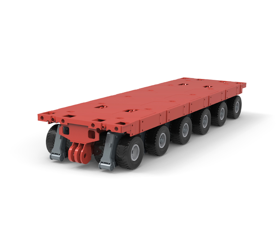 Xe vận chuyển mô-đun tự hành KTSP-6 với 6 trục (SPMT)